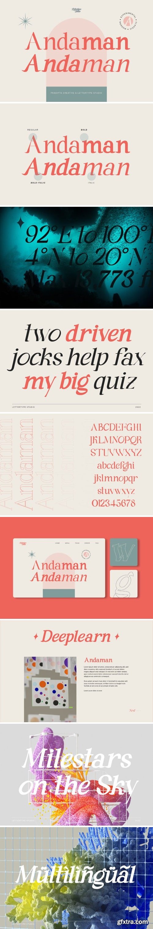 Andaman an Experimental Serif Font