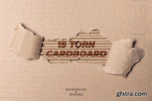 15 Torn Cardboard Paper Background Texture