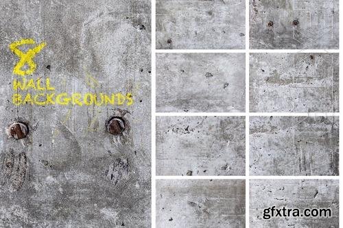8 Grunge Cement Wall Surface Texture Backgrounds