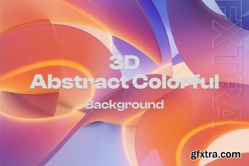 Colorful Gradient Abstract 3D Background