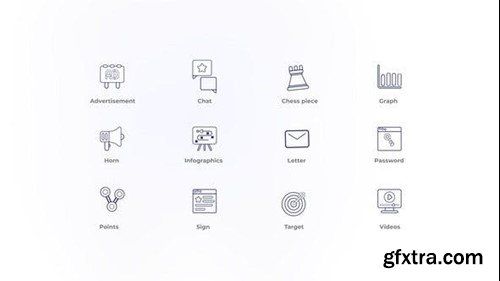 Videohive Marketing  - Outline Icons 46804114