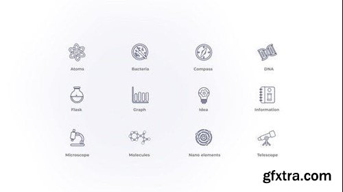 Videohive Science  - Outline Icons 46804173