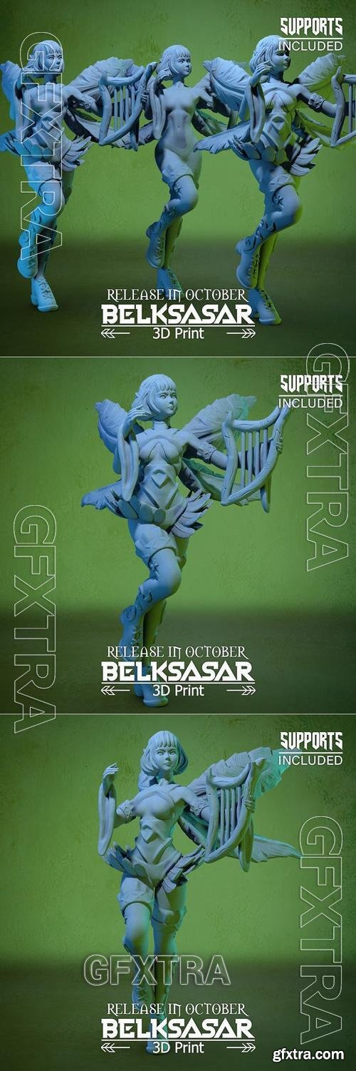 Belksasar - Fairy Bard Normal Topless And Nude &ndash; 3D Print Model