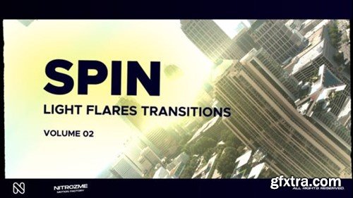 Videohive Light Flares Spin Transitions Vol. 02 47223934