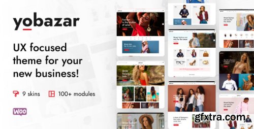 Themeforest - Yobazar - Elementor Fashion WooCommerce Theme 31788012 v1.2.5 - Nulled