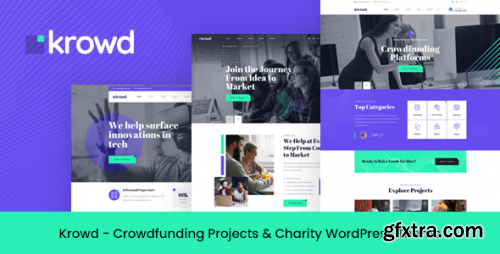 Themeforest - Krowd - Crowdfunding &amp; Charity WordPress Theme 26963792 v1.3.0 - Nulled