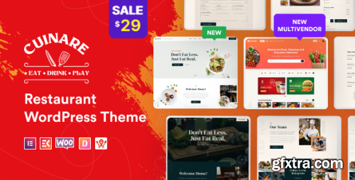 Themeforest - Cuinare - Multivendor Restaurant WordPress Theme 39479510 v1.0.7 - Nulled