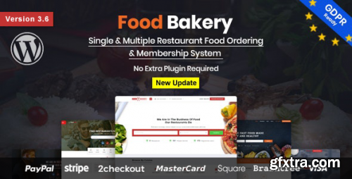 Themeforest - FoodBakery | Delivery Restaurant Directory WordPress Theme 18970331 v3.6 - Nulled