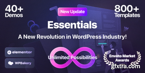 Themeforest - Essentials | Multipurpose WordPress Theme 27889640 v3.1.2 - Nulled