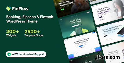 Themeforest - FinFlow - Banking, Finance &amp; Fintech WordPress Theme 44587871 v2.0.0 - Nulled