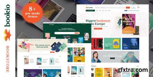 Themeforest - Bookio – Book Store WooCommerce WordPress Theme 33600163 v1.1.0 - Nulled