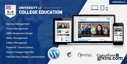 Themeforest - University | Education Responsive WordPress Theme 12573918 v2.3 - Nulled