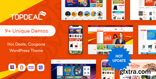 Themeforest - TopDeal - Multi Vendor Marketplace Elementor WooCommerce WordPress Theme (Mobile Layouts Ready) 20308469 v2.3.9 - Nulled