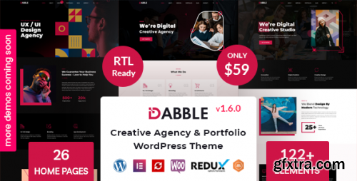 Themeforest - Dabble - Creative Agency &amp; Portfolio 32333908 v1.6.0 - Nulled