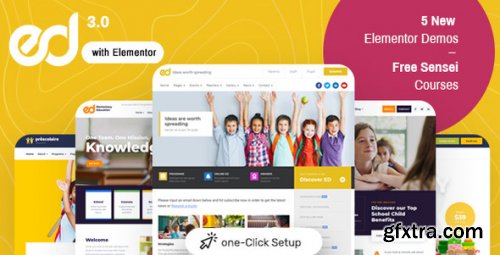 Themeforest - Ed School: Education WordPress Theme 19618075 v3.20.1 - Nulled