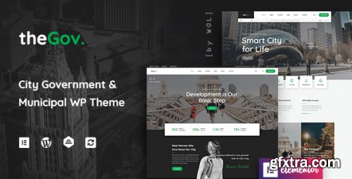 Themeforest - TheGov -  Municipal and Government WordPress Theme 25103272 v2.0.6 - Nulled