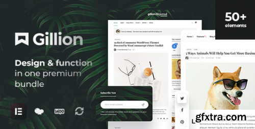 Themeforest - Gillion | Multi-Concept Blog/Magazine &amp; Shop WordPress AMP Theme 19470306 v4.7 - Nulled