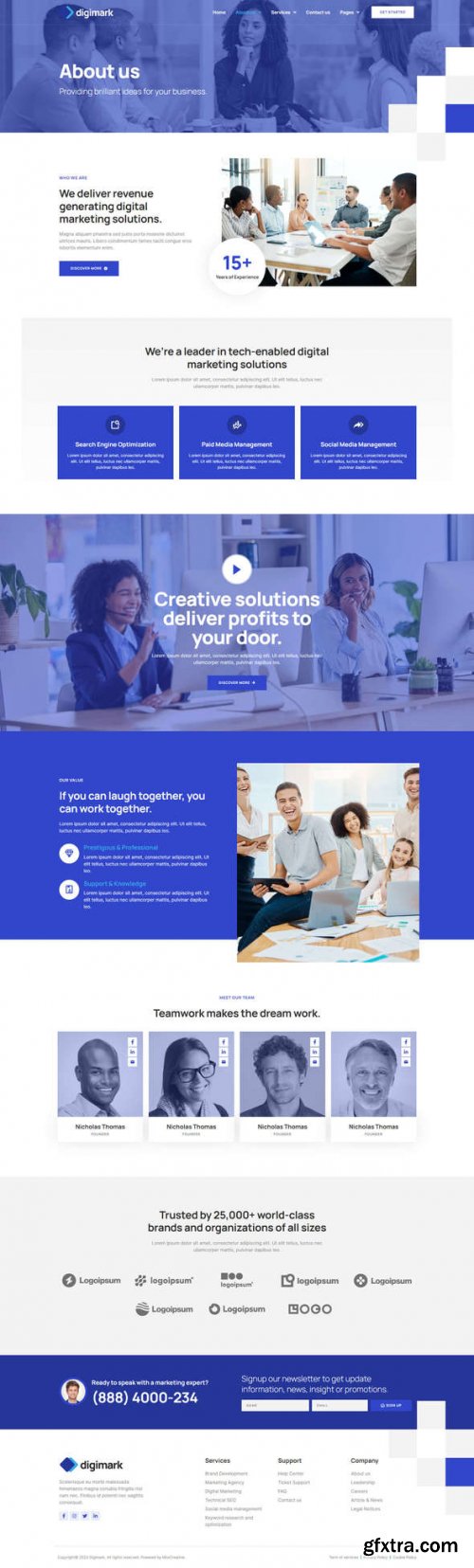 Themeforest - Digimark - Digital Marketing Agency Elementor Pro Template Kit 46996407 v1.0.0 - Nulled