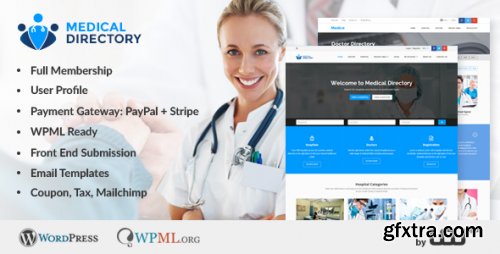 Themeforest - Medical Directory - Hospitals &amp; Doctors Listing Theme 14755967 v1.3.7 - Nulled