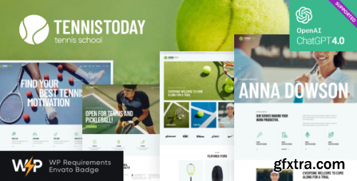 Themeforest - Tennis Today | Sport School &amp; Events WordPress Theme 19692356 v2.0.0 - Nulled