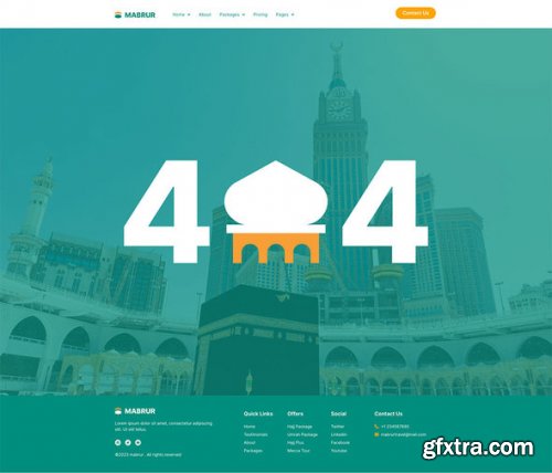 Themeforest - Mabrur - Hajj &amp; Umrah Tour Travel Elementor Template Kit 47169591 v1.0.0 - Nulled