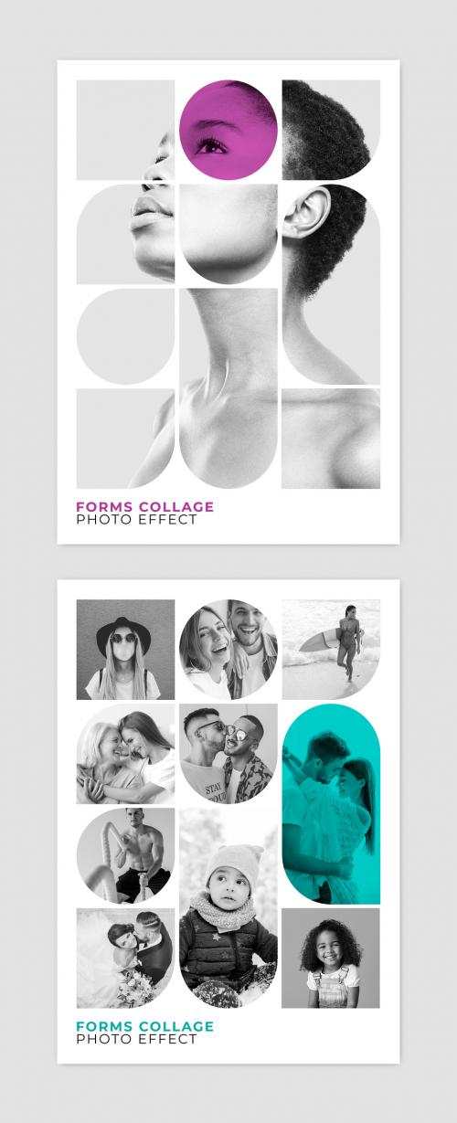 Forms Collage Photo Effect 582698556