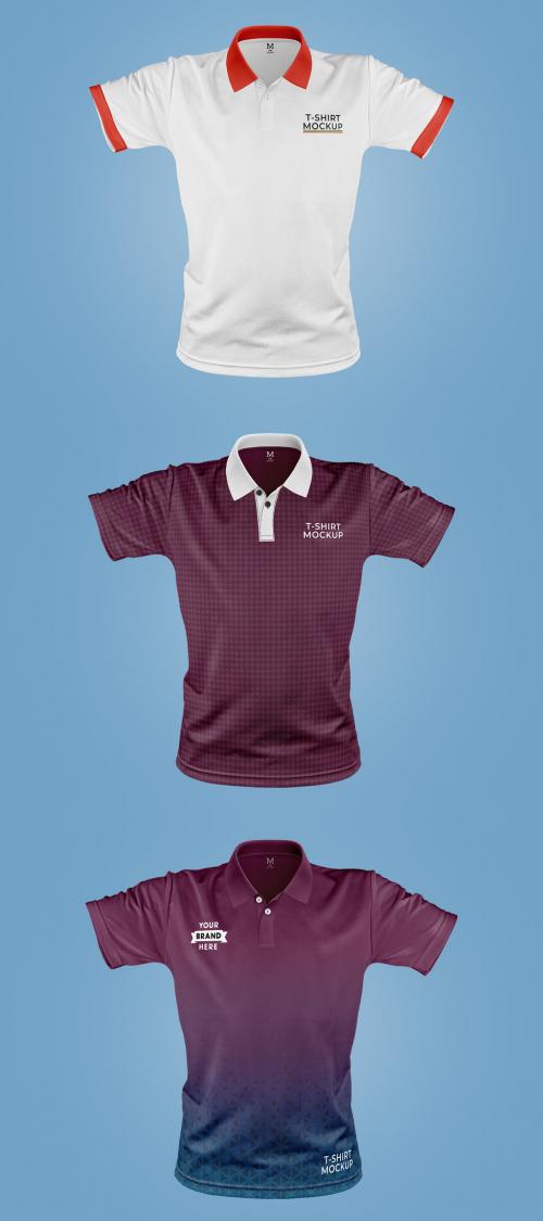 Polo T-Shirt Mockup - Front View 584455120