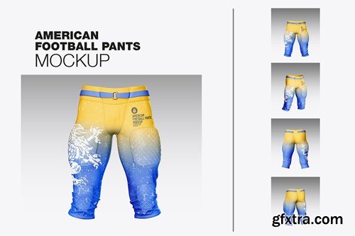 American Football Pants Mockup 49346K8