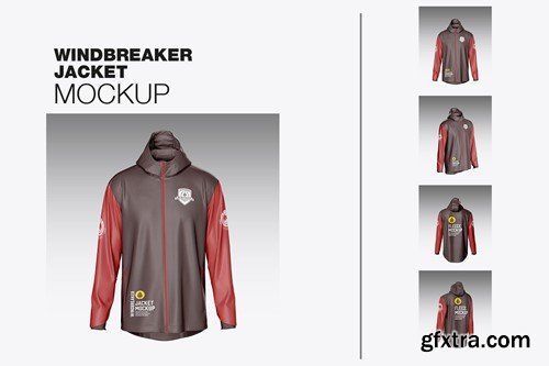 Windbreaker Jacket Mockup CDYRU24