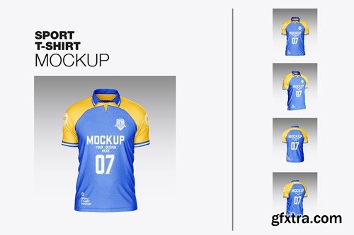 Soccer Men’s Sports T-shirt Mockup WF23SZC