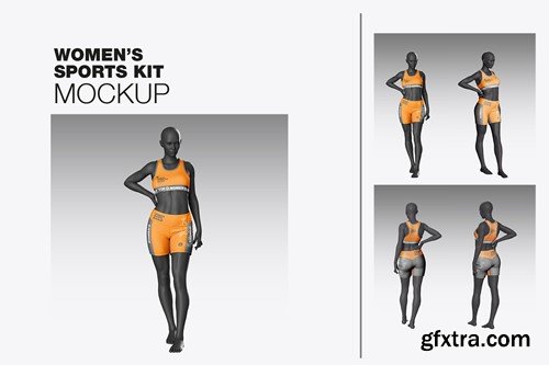 Women's Sport Kit Mockup XBDXE6W