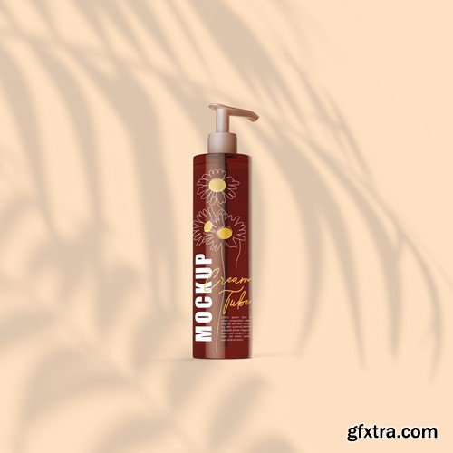 Cream Tube Mockup 736QLNN