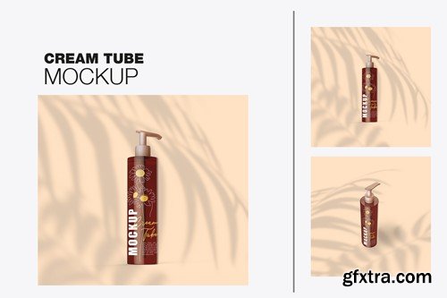 Cream Tube Mockup 736QLNN