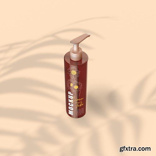 Cream Tube Mockup 736QLNN