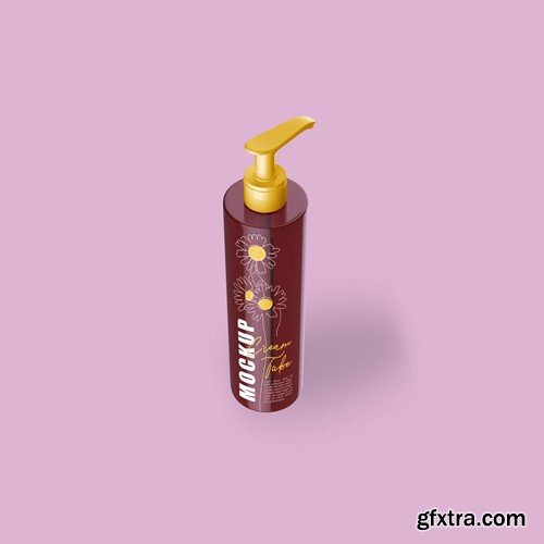 Cream Tube Mockup 736QLNN