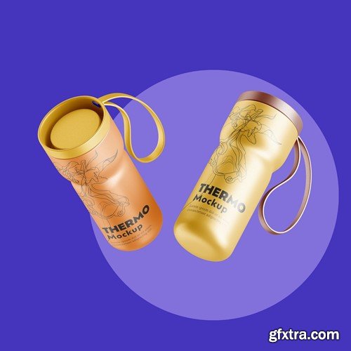 Thermo Bottle Mockup 9WYPGPB