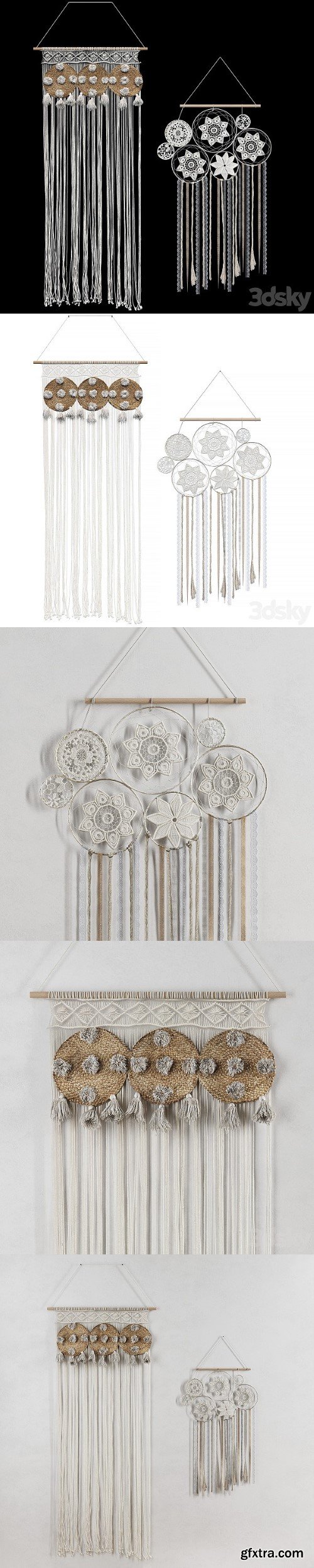 Macrame Set Dream Catcher 2 Models