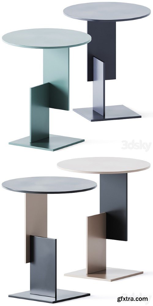 Metal Coffee Table Don Gerrit by Glas Italia
