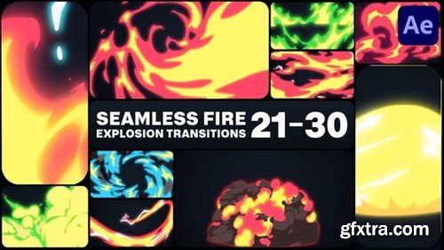 Videohive Seamless Fire Explosion Transitions for After Effects 47192995