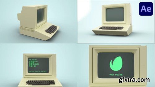 Videohive Old Computer Logo Reveal for After Effects 47173927