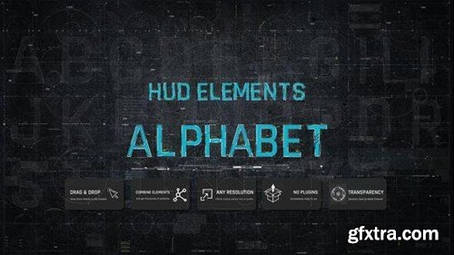 Videohive HUD Elements Alphabet 45936899