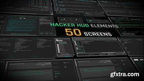 Videohive Hacker HUD Elements 43903101