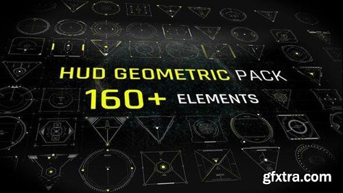 Videohive HUD Elements Geometric Pack 44023325