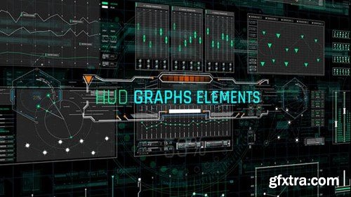 Videohive HUD Graphs Elements 40643236