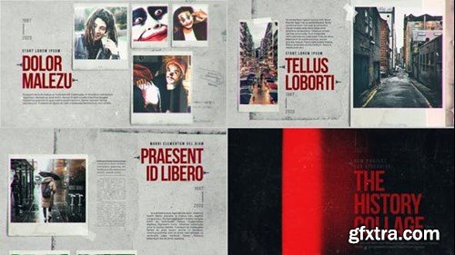 Videohive The History Collage 30259707