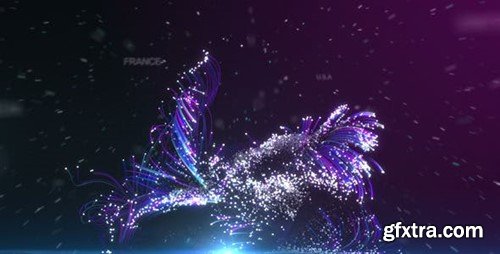 Videohive Globe Particles Logo Intro 7851525