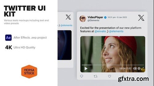 Videohive Twitter Tweets Animated Interface Kit 47188449