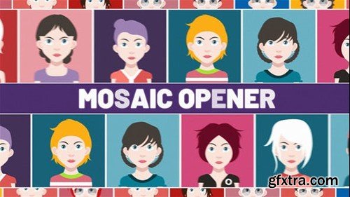 Videohive Mosaic Photo Opener I Fast Rhytmic Intro 47173344