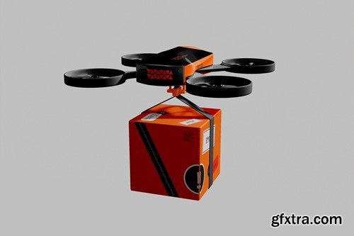 Delivery Drone Mockup EA6MSTE