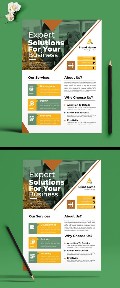 Modern Business Flyer Design Template 586839263